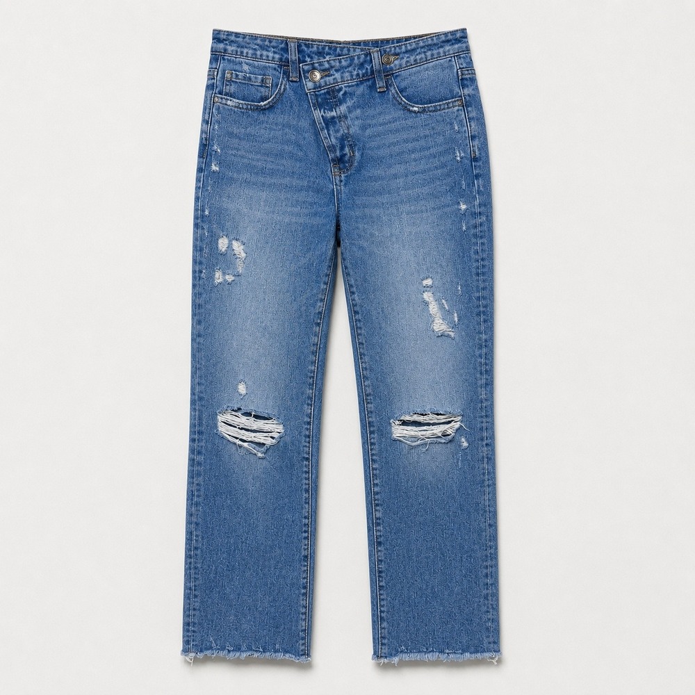 Flying Monkey 90s High-Rise Straight Rigid Womens Mom Jeans Size 26 Y2K Grunge
